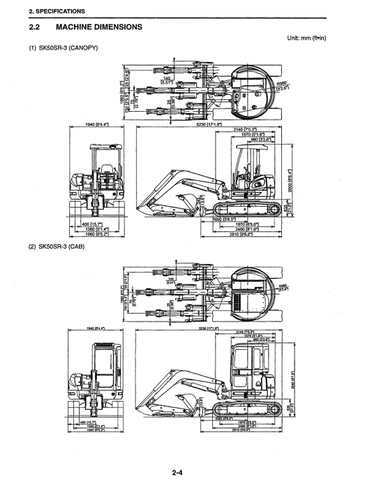 Manual de Reparación Excavadora Kobelco SK50SR-3