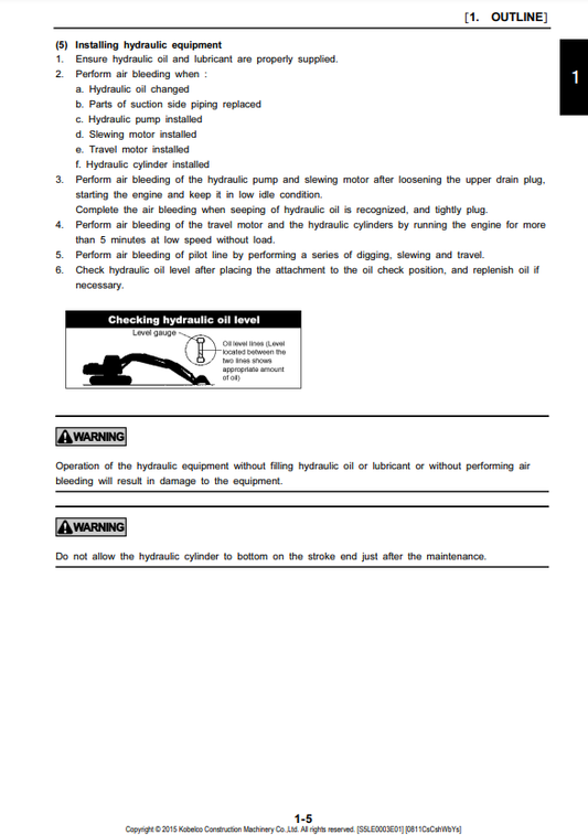 Manual de Reparación Excavadora Kobelco SK60-8