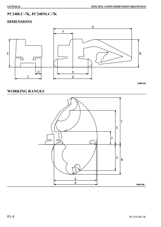 Manual de Reparación Excavadora Komatsu PC210-7K, PC240-7K