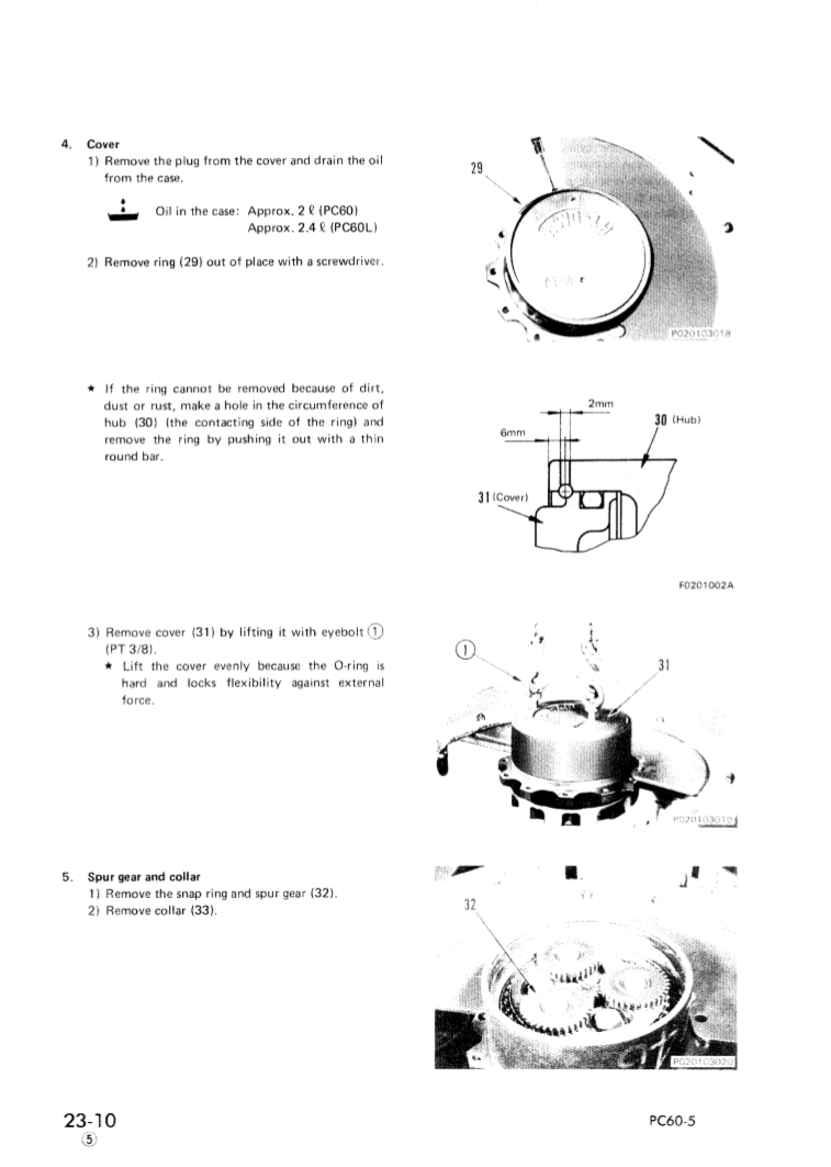Manual de Taller Excavadora Komatsu PC60-5