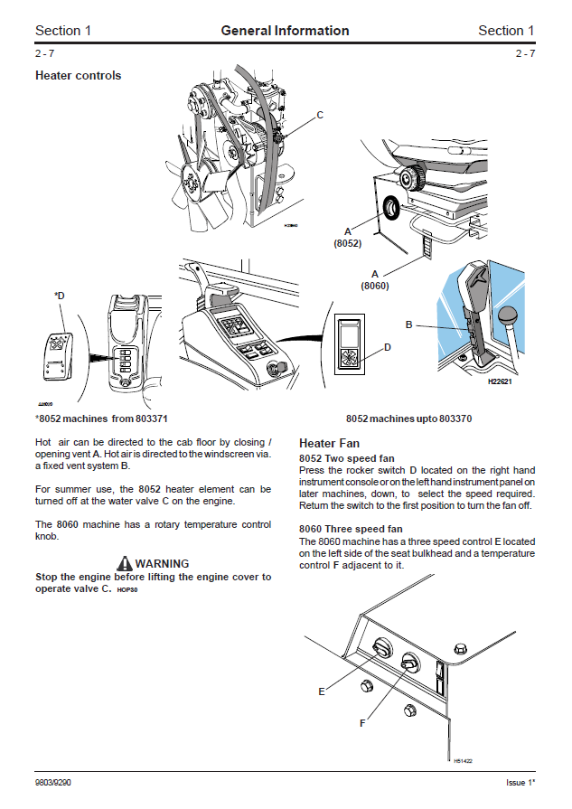 Manual de Reparación Excavadora Midi JCB 8052, 8060