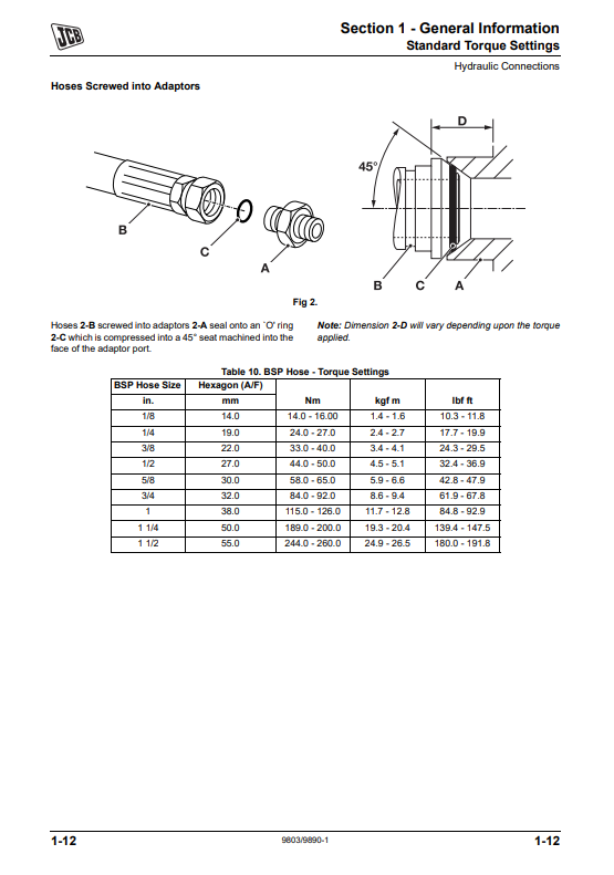 Manual de Reparación Excavadora Midi JCB 8055, 8065