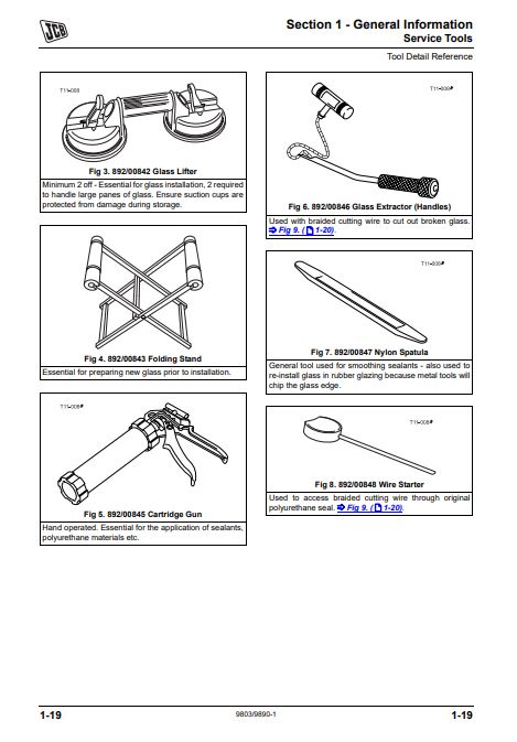 Manual de Reparación Excavadora Midi JCB 8055, 8065