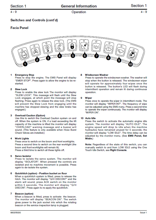 Manual Lista Codigos de Falla y Explicación Mini Excavadora JCB 8080-8085