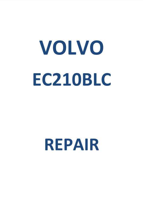 Manual de Reparación Excavadora Volvo EC210BLC
