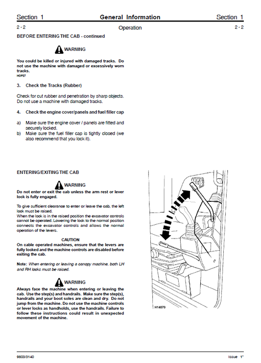 Manual de Reparación JCB Mini Excavadora 802 802.4 802
