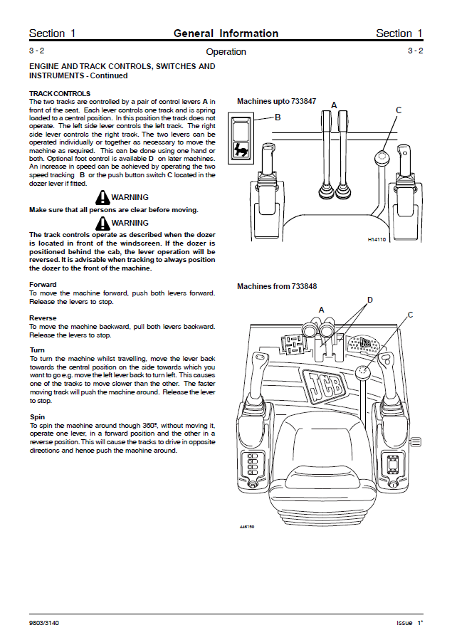 Manual de Reparación JCB Mini Excavadora 802 802.4 802
