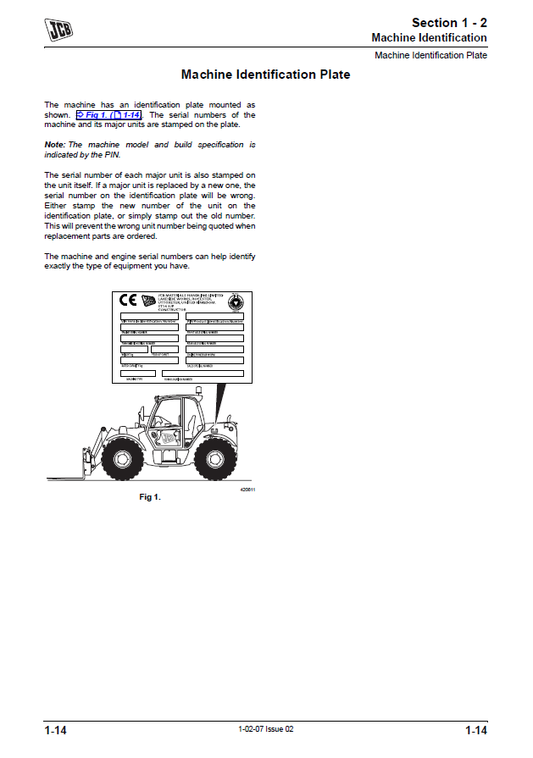 Manual de Reparación Manipulador Telescopico JCB 527-58
