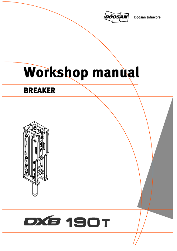 Manual de Reparación Martillo Hidráulico Doosan DXB190T