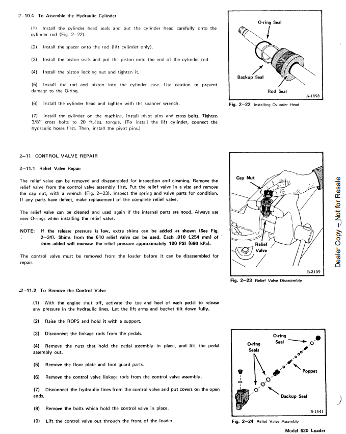 Manual de Reparación Minicargador Bobcat 620