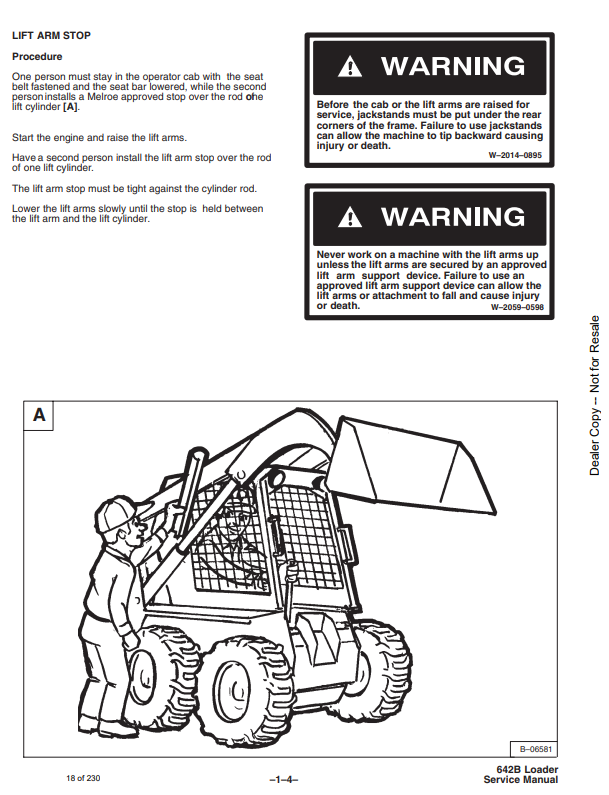 Manual de Reparación Minicargador Bobcat 642B