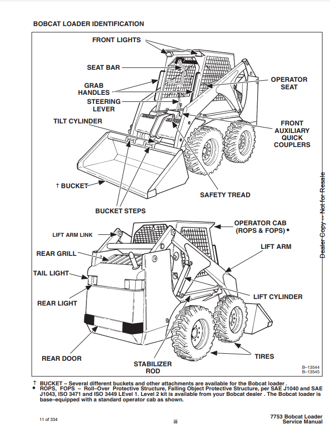 Manual de Reparación Minicargador Bobcat 7753