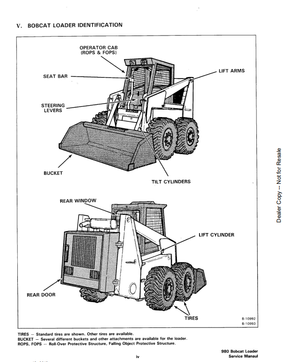 Manual de Reparación Minicargador Bobcat 980