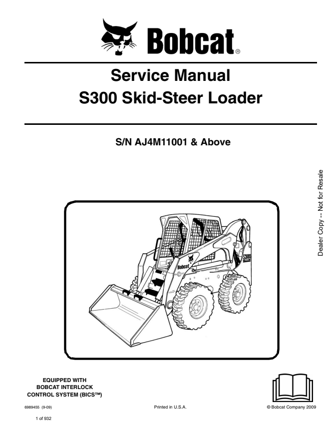 Manual de Reparación Minicargador Bobcat S300