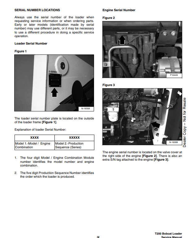 Manual de Reparación Minicargador Bobcat T200 Turbo