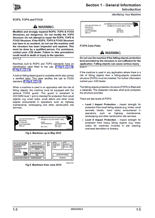 Manual de Reparación Miniexcavadora JCB 8014 8016 8018 8020