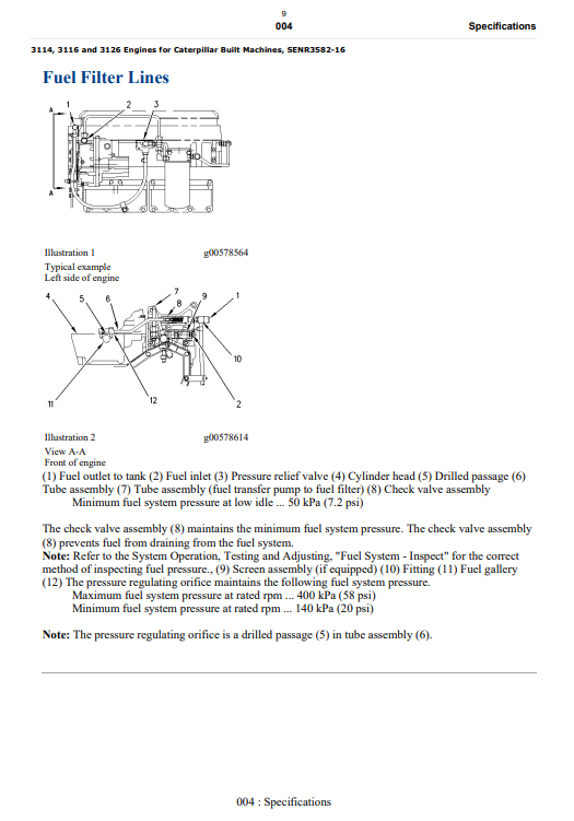 Manual de Reparación Motor Caterpillar 3114, 3116 y 3126
