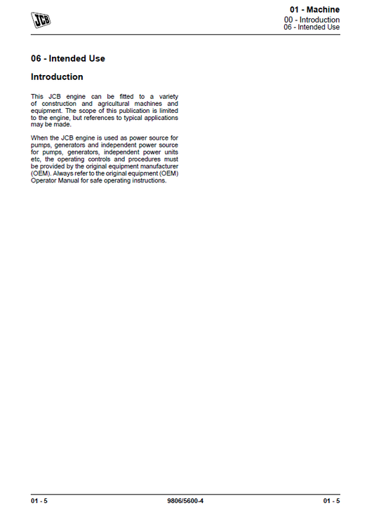 Manual de Reparación Motor Eléctrico de 6 Cilindros JCB T2 y T3