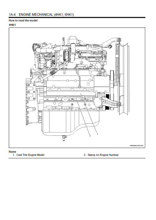 Manual de Reparación Motor Isuzu 4HK1, 6HK1 relacionado con el producto JCB