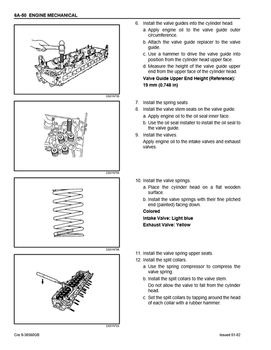 Manual de Reparación Motor Isuzu 6HK1 Relaciónado con Productos Case