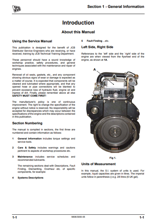 Manual de Reparación Motor JCB Dieselmax