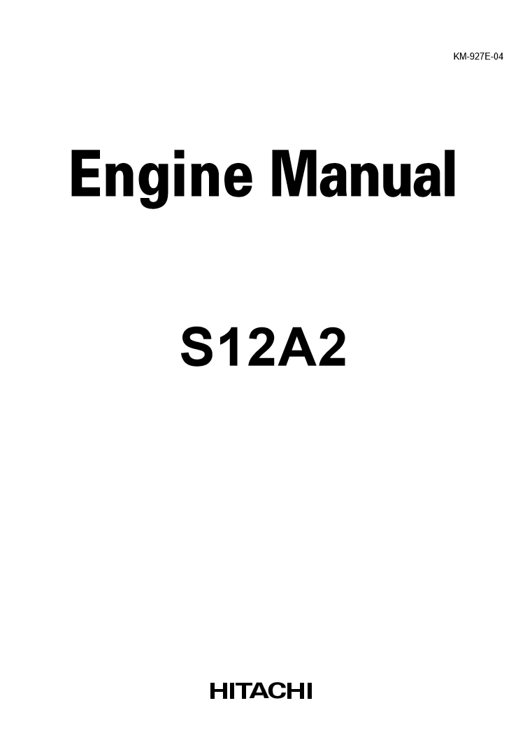 Manual de Reparación Motor Mitsubishi - Hitachi S12A2