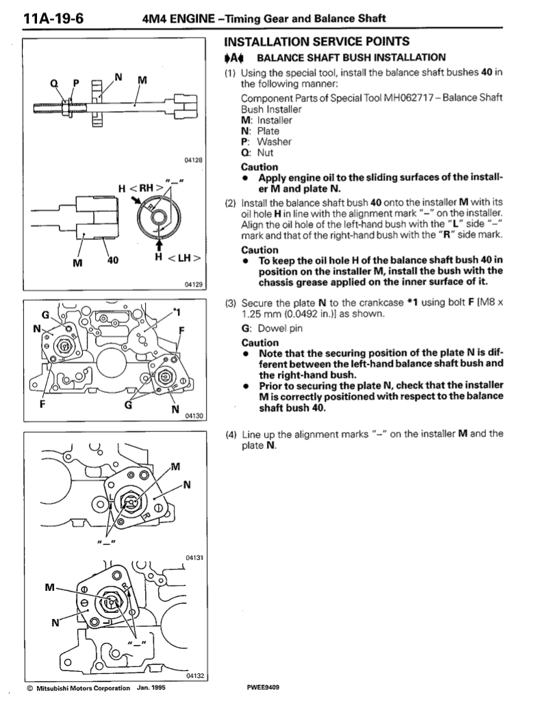 Manual de Reparación Motor Mitsubishi Canter 4M40