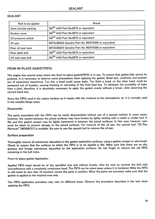 Manual de Reparación Motor Mitsubishi Hyundai 4G63-32HL, 4G64-33HL