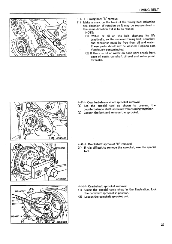 Manual de Reparación Motor Mitsubishi Hyundai 4G63-32HL, 4G64-33HL