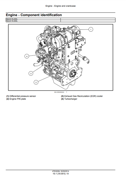 Manual de Reparación Motor New Holland ISM Tier 4