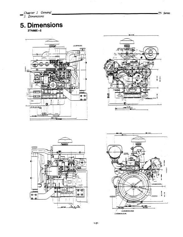 Manual de Reparación Motor Yanmar 2T, 3T, 4T Series Diesel ( productos relacionados Kobelco)
