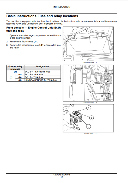 Manual de Reparación Motor y Transmisión Cargador New Holland U80C Tier 4B