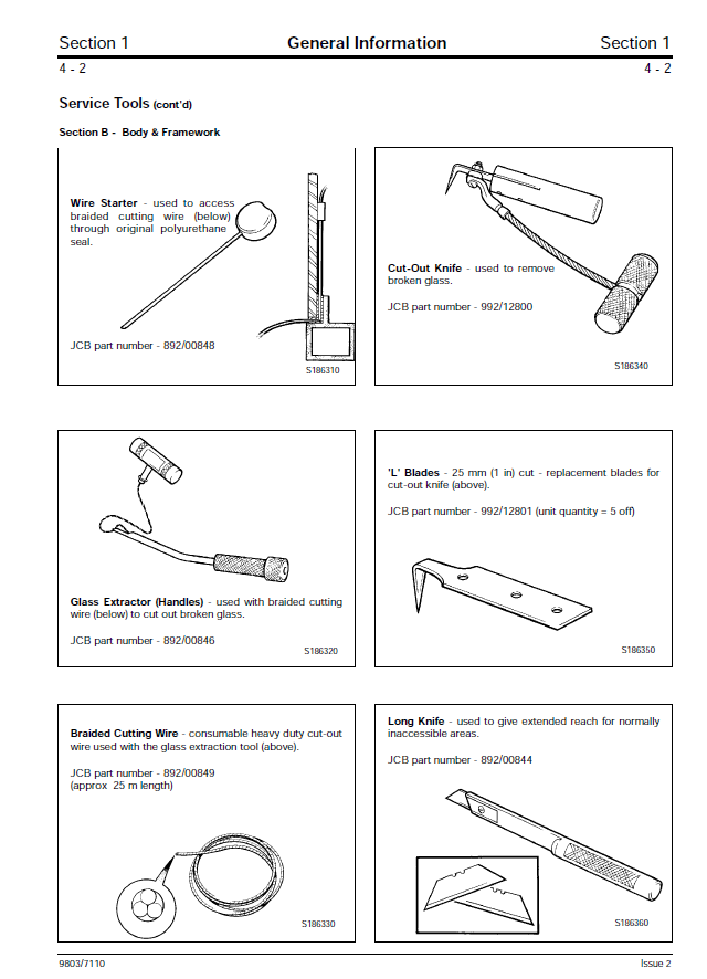 Manual de Reparación Retroexcavadora JCB 2CX, 2DX, 210, 212 y variantes