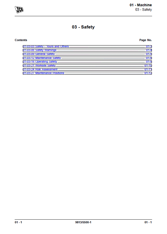 Manual de Reparación Retroexcavadora JCB 2DXL