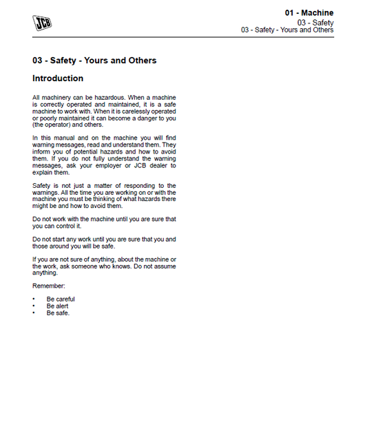 Manual de Reparación Retroexcavadora JCB 2DX