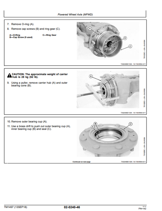 Manual de Reparación Retroexcavadora John Deere 300D , 310D, 315D