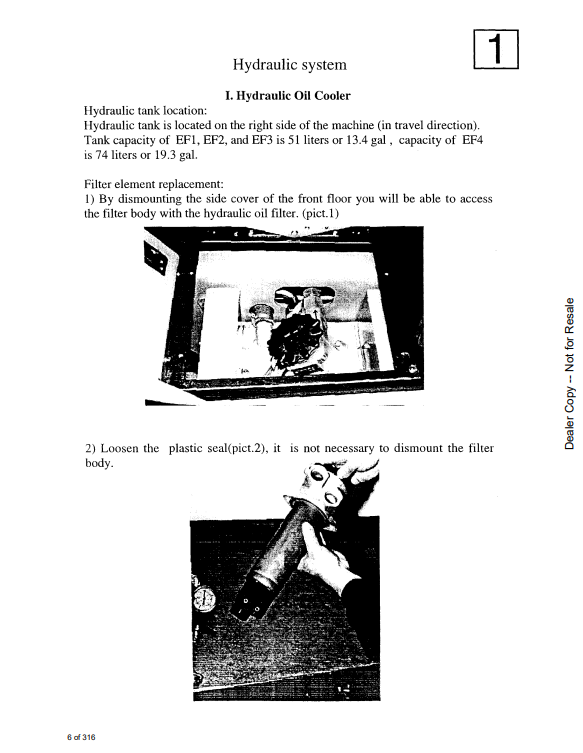 Manual de Reparación Retroexcavadoras Bobcat Earth Force Series