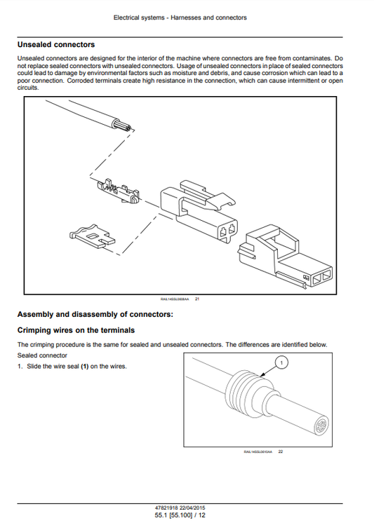 Manual de Reparación Sistema Eléctrico Cargador New Holland U80C Tier 4B