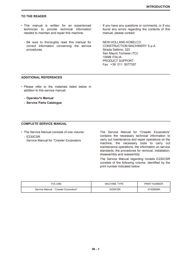 Manual de Reparación Sistema Eléctrico Cargador New Holland W190C , W230C