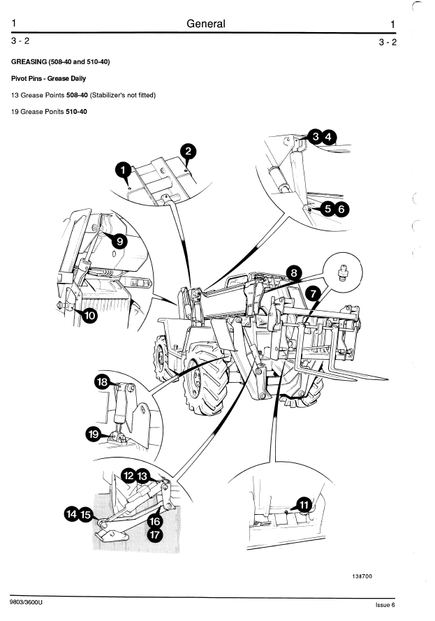 Manual de Reparación Telehandler JCB 500