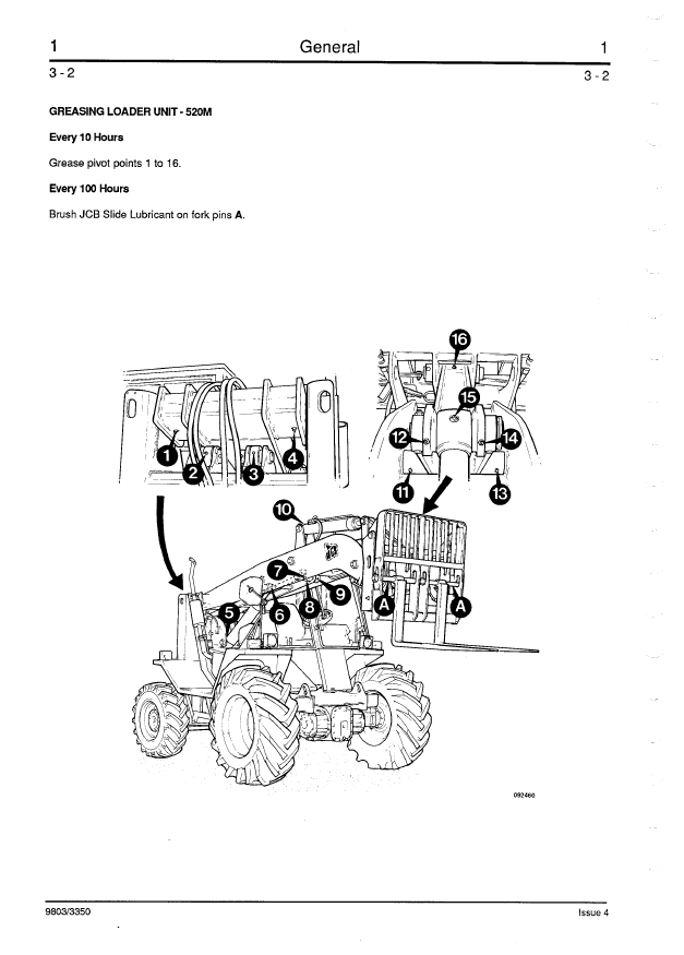Manual de Reparación Telehandler JCB 520 a 540