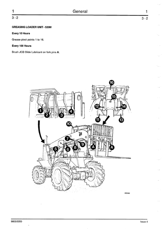 Manual de Reparación Telehandler JCB 520 a 540