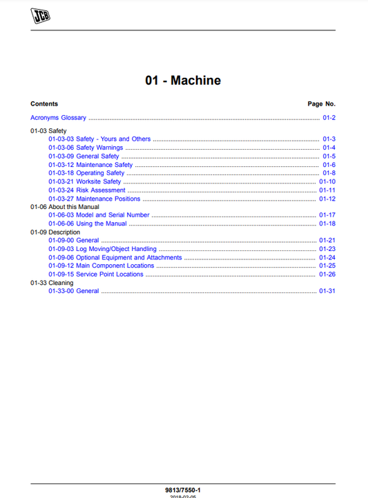 Manual de Reparación Telehandler JCB 527-58 T4F