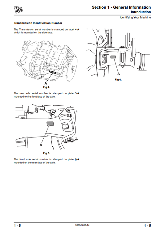 Manual de Reparación Telehandler JCB 530, 532, 533, 535, 537, 540