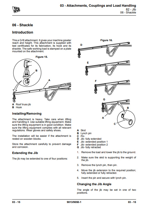 Manual de Reparación Telehandler JCB 531-70, 535-95, 541-70