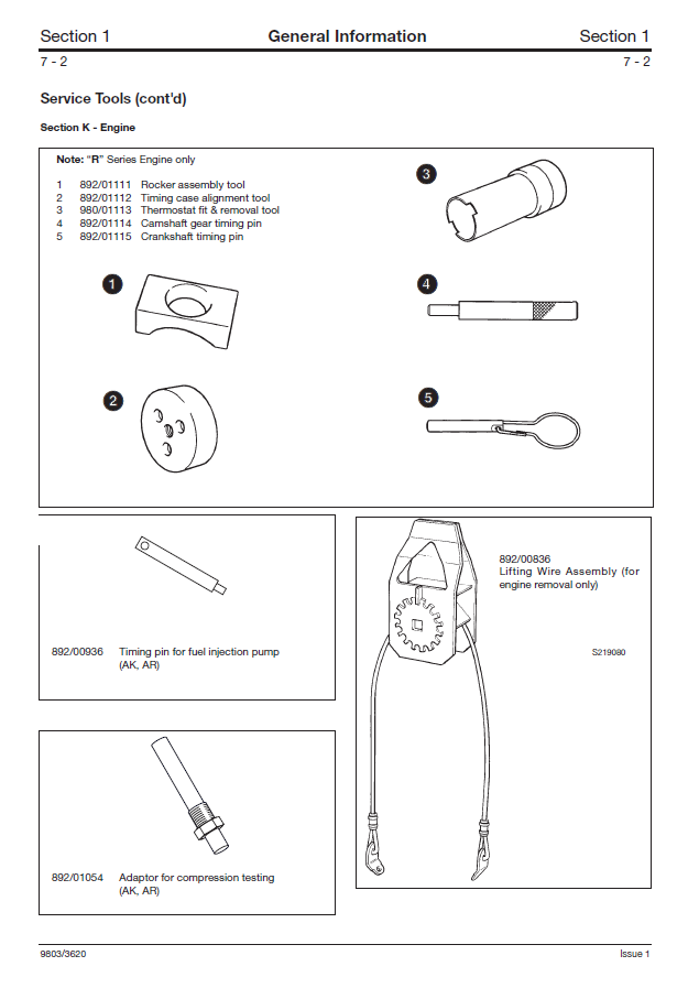 Manual de Reparación Telehandler JCB Series 520-50, 525-50, 525-50s