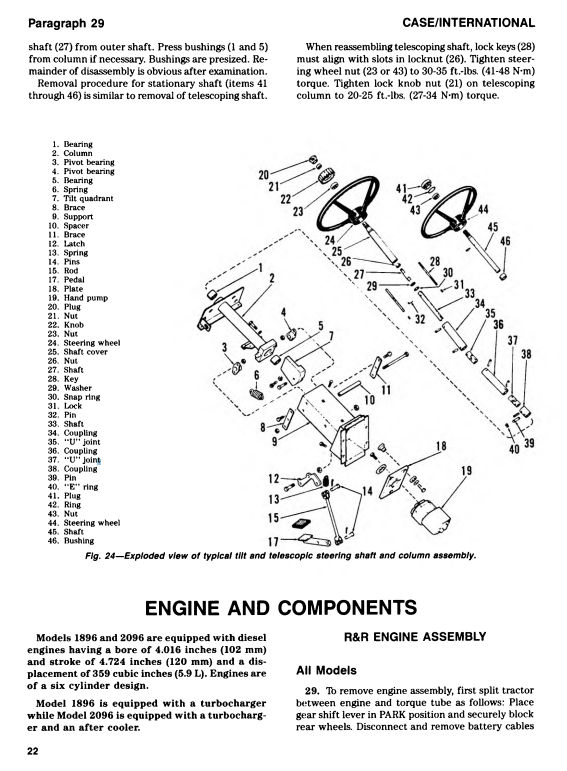Manual de Reparación Tractor Case 1896-2096