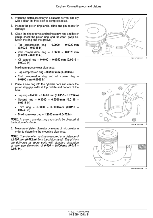 Manual de Reparación Tractor Case JX55T, JX75T