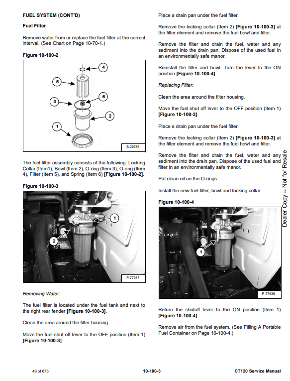 Manual de Reparación Tractor Compacto Bobcat CT120