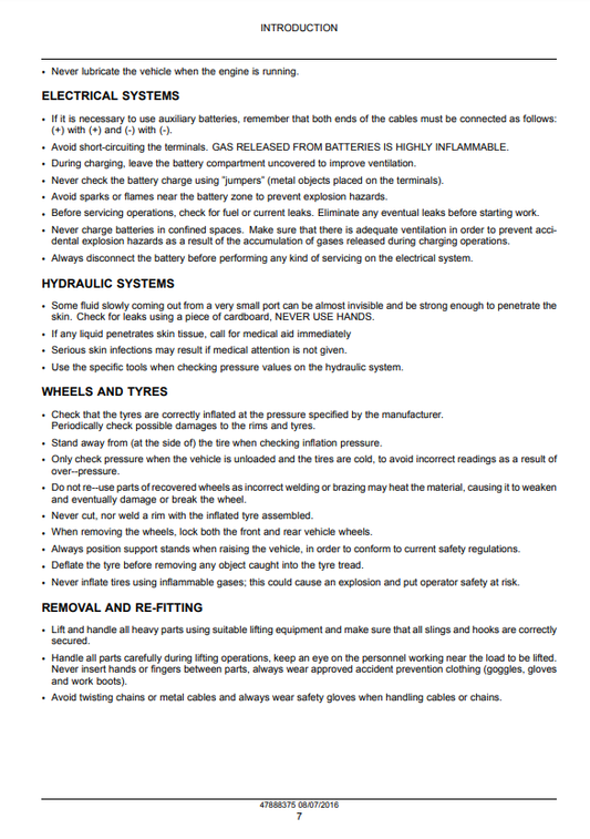 Manual de Reparación Tractor New Holland T4.75V, T4.85V, T4.95V, T4.105V Tier 3